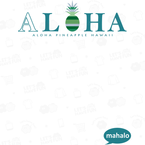 ALOHA (blue green)048