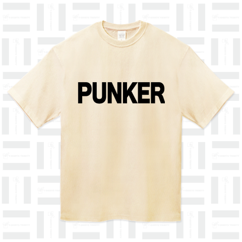PUNKER BLACK Ver. ハイグレードビッグシルエットTシャツ(9.1オンス)