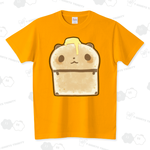 こんがりパンダパン【バターのせ】 スタンダードTシャツ(5.6オンス)