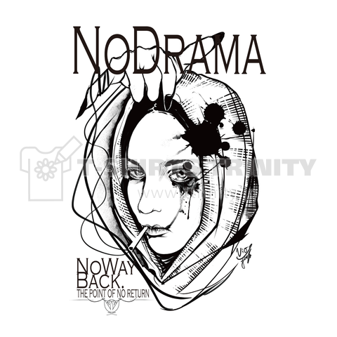 NO DRAMA design white