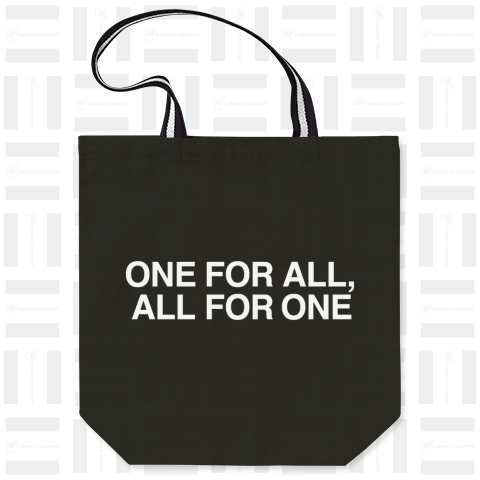 ONE FOR ALL, ALL FOR ONE-ワンフォーオール、オールフォーワン- 白ロゴ