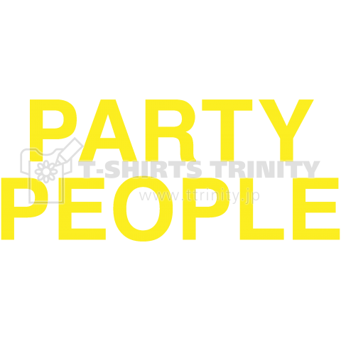PARTY PEOPLE-パーティーピープル-黄色ロゴ