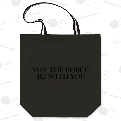 MAY THE FORCE BE WITH YOU-メイ・ザ・フォース・ビー・ウィズ・ユー- 配色トートバッグ  Mサイズ