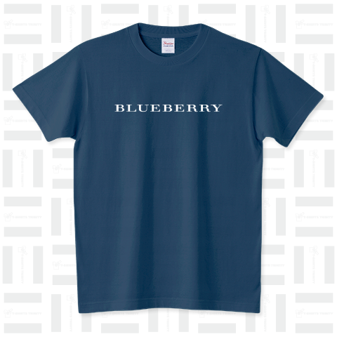 BLUEBERRY-ブルーベリー- 白ロゴ スタンダードTシャツ(5.6オンス)