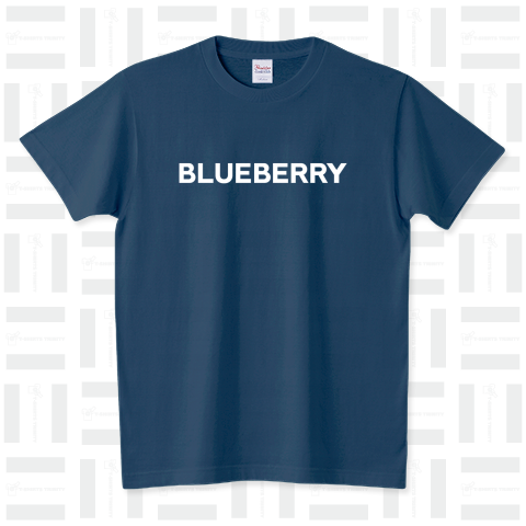 BLUEBERRY-ブルーベリー- Sans-Serif白ロゴ スタンダードTシャツ(5.6オンス)