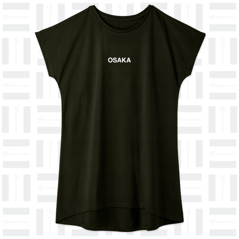 OSAKA-大阪- -胸面配置-白ロゴ