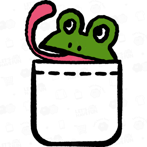 ポケットからカエル