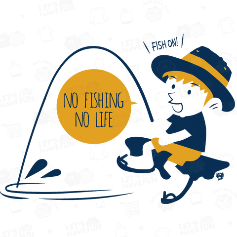 釣りを楽しむ少年