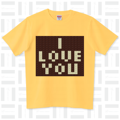 チョコ文字 I LOVE YOU