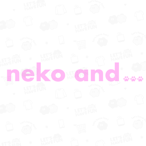 neko and ...ロゴ(ピンク)