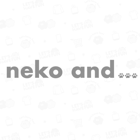 neko and ...ロゴ(グレー)