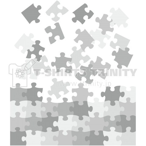 ジグソーパズル JigsawPuzzle モノクロ01