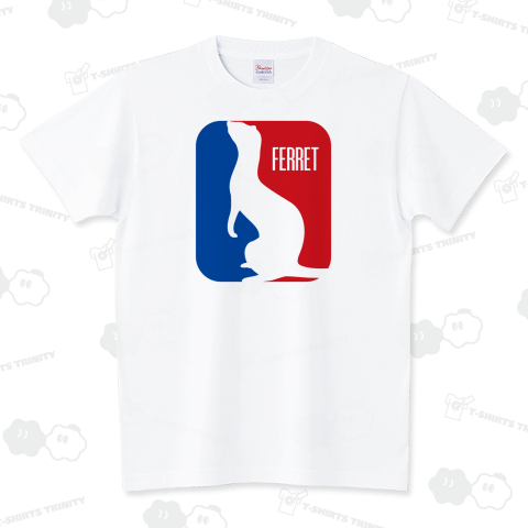 Ferret NBA フェレット NBA風 スタンダードTシャツ(5.6オンス)