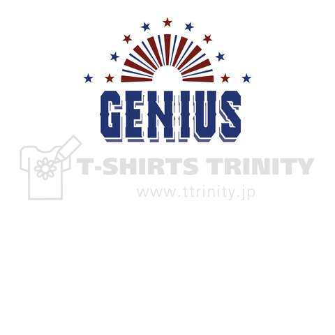 Genius / 天才 缶コーヒーロゴ風