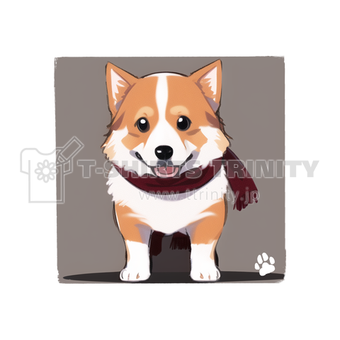 AIデザイン 犬とマフラー04