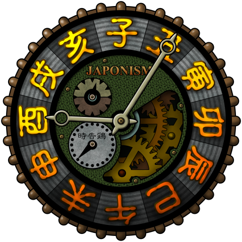 japonism clock