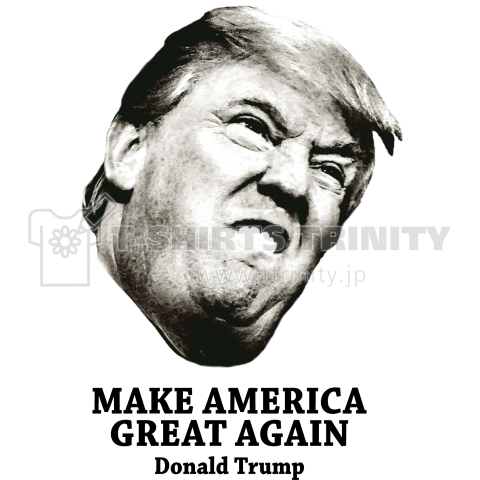 Donald Trump(ドナルド・トランプ)（ラグランTシャツ）|デザインT