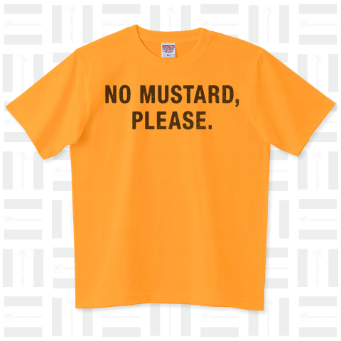 no mustard, please.(マスタード抜きでお願いします)(グレー文字)