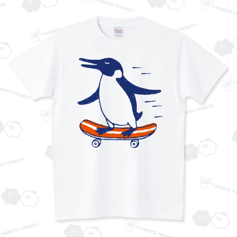 スケートボード ペンギン skate board penguin スタンダードTシャツ(5.6オンス)