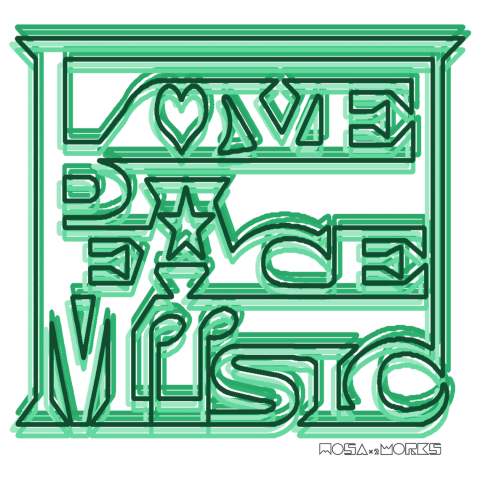 LOVE PEACE MUSIC(green)