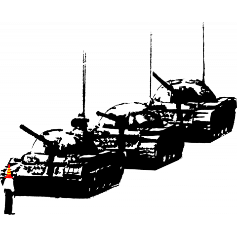 THE TANK MAN (TRAFIC CONE)