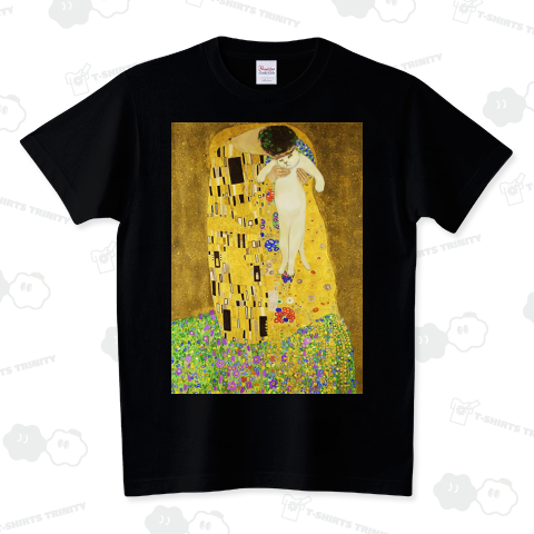 クリムト「接吻」|デザインTシャツ通販【Tシャツトリニティ】