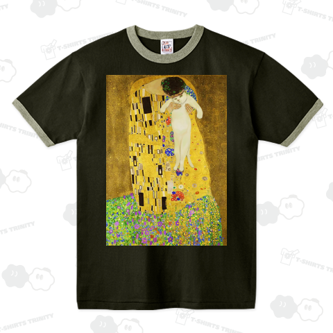 クリムト「接吻」|デザインTシャツ通販【Tシャツトリニティ】