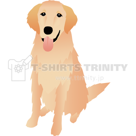 愛犬シリーズ ゴールデンレトリバー デザインtシャツ通販 Tシャツトリニティ