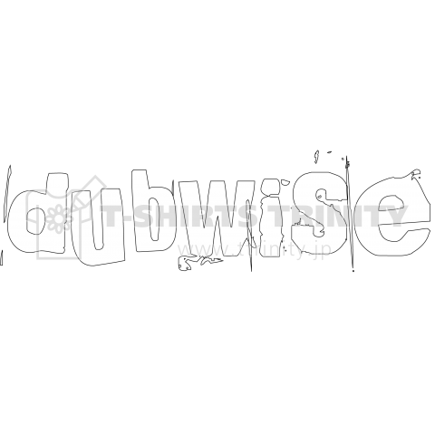 DUBWISE 白ロゴ