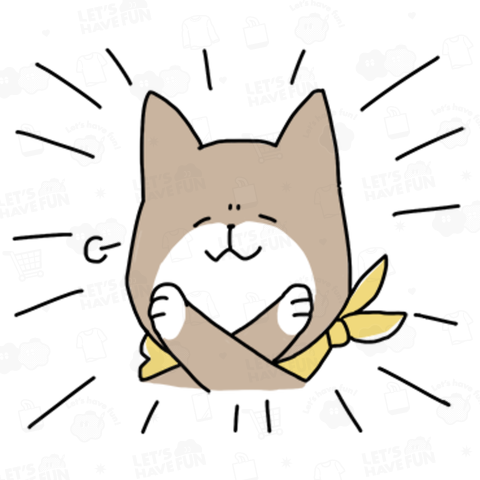 猫推しの犬_決めポーズ