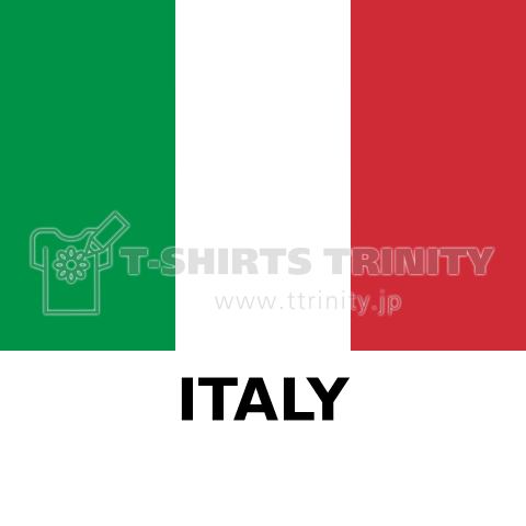 イタリア Italy 国名英語表記 デザインtシャツ通販 Tシャツトリニティ