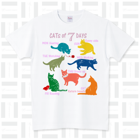 猫の七日間 スタンダードTシャツ(5.6オンス)