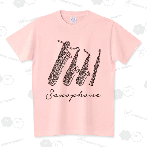 Cool Saxophone(両面) スタンダードTシャツ(5.6オンス)