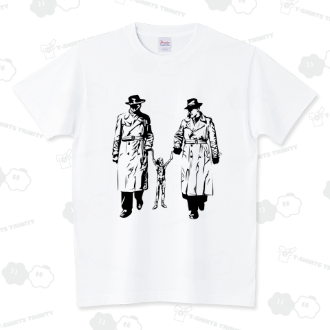 捕まった宇宙人(黒) スタンダードTシャツ(5.6オンス)