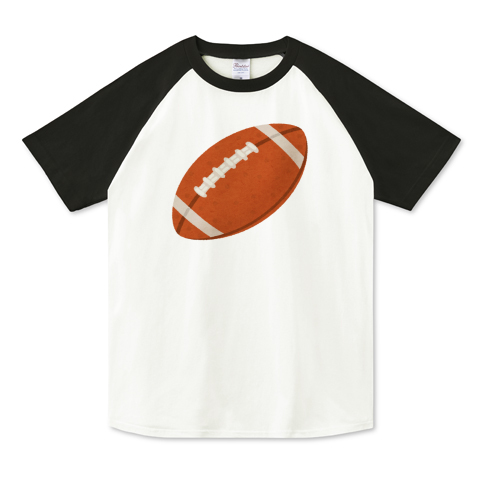 アメフトのボールのイラスト デザインtシャツ通販 Tシャツトリニティ
