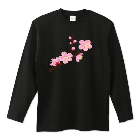 杏の花のイラスト デザインtシャツ通販 Tシャツトリニティ