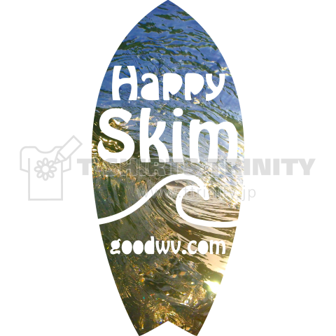 ビンテージスキムボードHappySkim ウェーブ