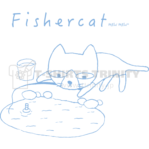 釣猫 -Fishercat- (線画)