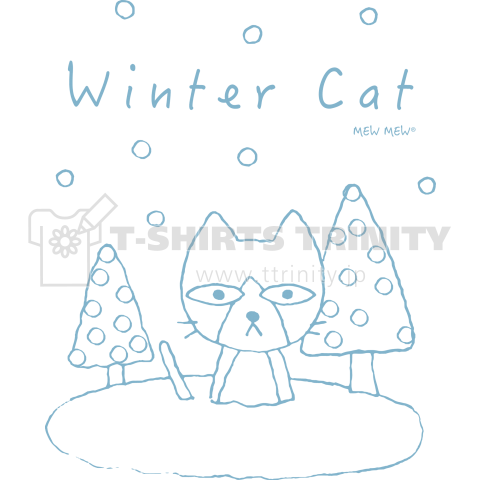 冬猫 -winter cat- (線画)