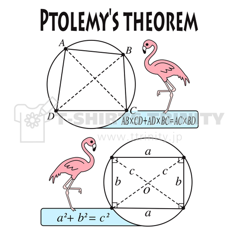 トレミーの定理とフラミンゴ(プトレマイオスの定理)