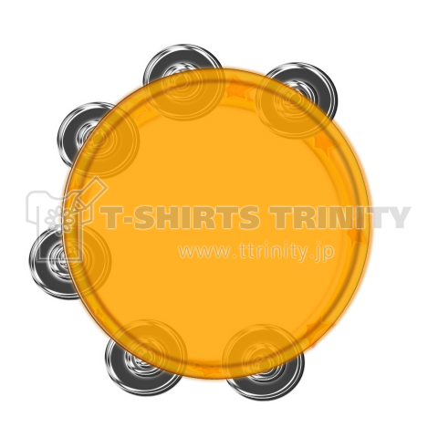 絵アタンバリン オレンジ右向き デザインtシャツ通販 Tシャツトリニティ