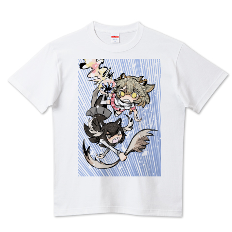 ライオンちゃんとヘラジカちゃん デザインtシャツ通販 Tシャツトリニティ