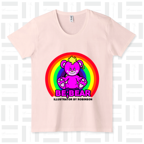 BE;BEAR「Judo」 UネックTシャツ(4.3オンス)