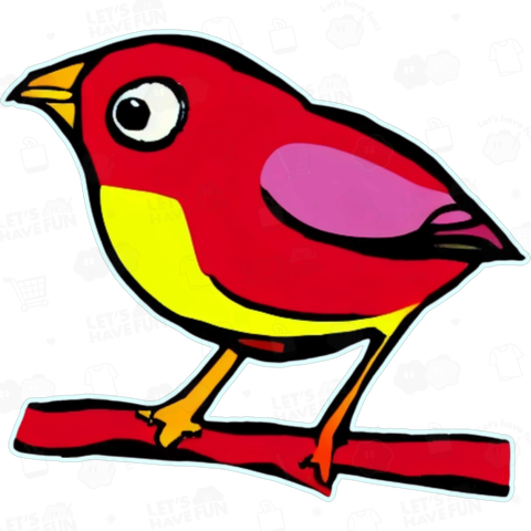 赤い鳥1羽
