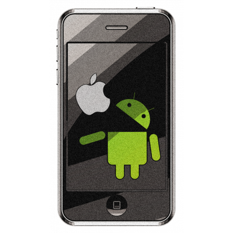 droid eat the apple (mobile)