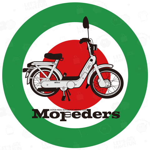 Mopedersロゴ PIAGGIO Ciao バックプリント