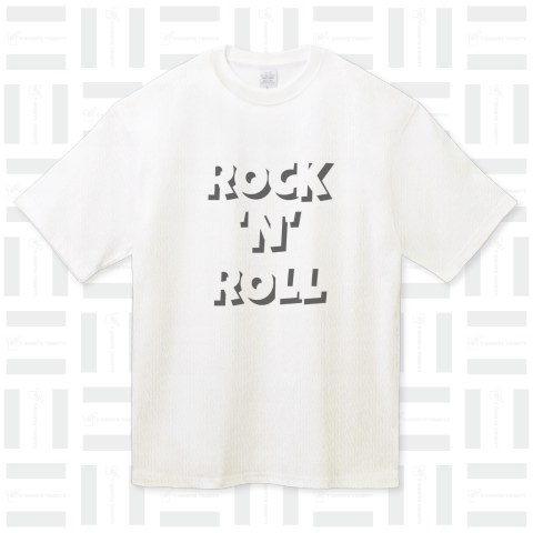 ROCK'N'ROLL両面ver. ハイグレードビッグシルエットTシャツ(9.1オンス)