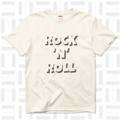 ROCK'N'ROLL両面ver. プレミアムオーガニックコットンTシャツ(8.8オンス)