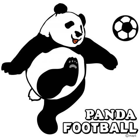 パンダのサッカー Panda Football デザインtシャツ通販 Tシャツトリニティ