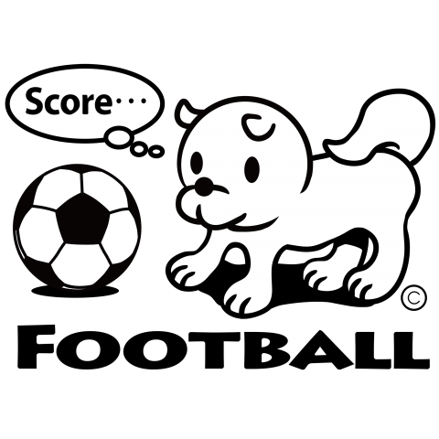 柴犬わんこ サッカー ワンちゃんfootball デザインtシャツ通販 Tシャツトリニティ